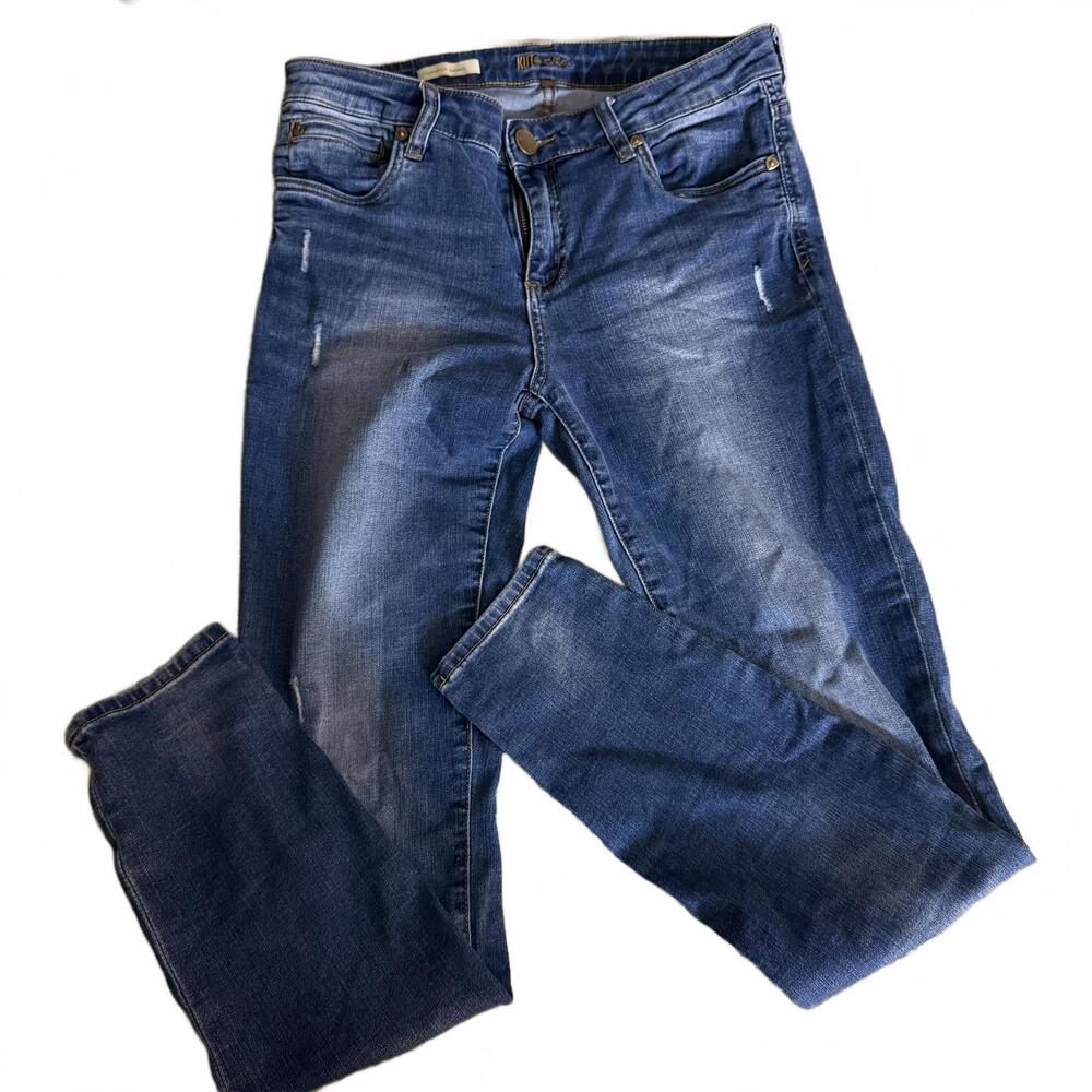 KUT FROM THE KLOTH Toothpick Skinny Jeans Womens size 10 Mom Jean Modern Preppy